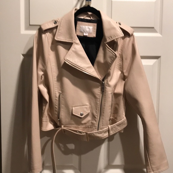 Xhilaration Jackets & Blazers - Blush faux leather jacket
